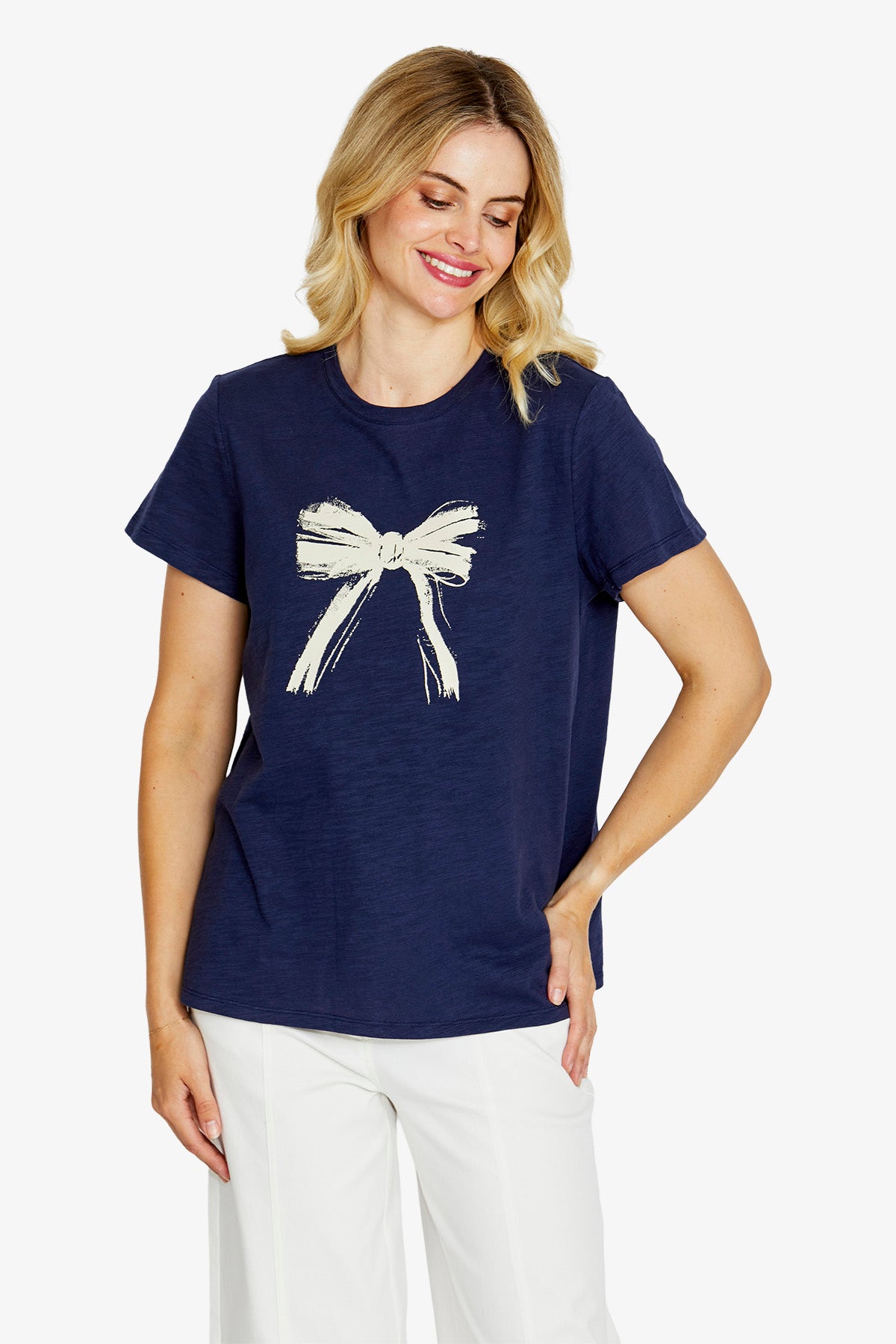 Katey Bow Print Tee