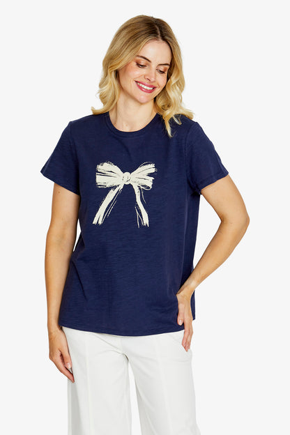 Katey Bow Print Tee