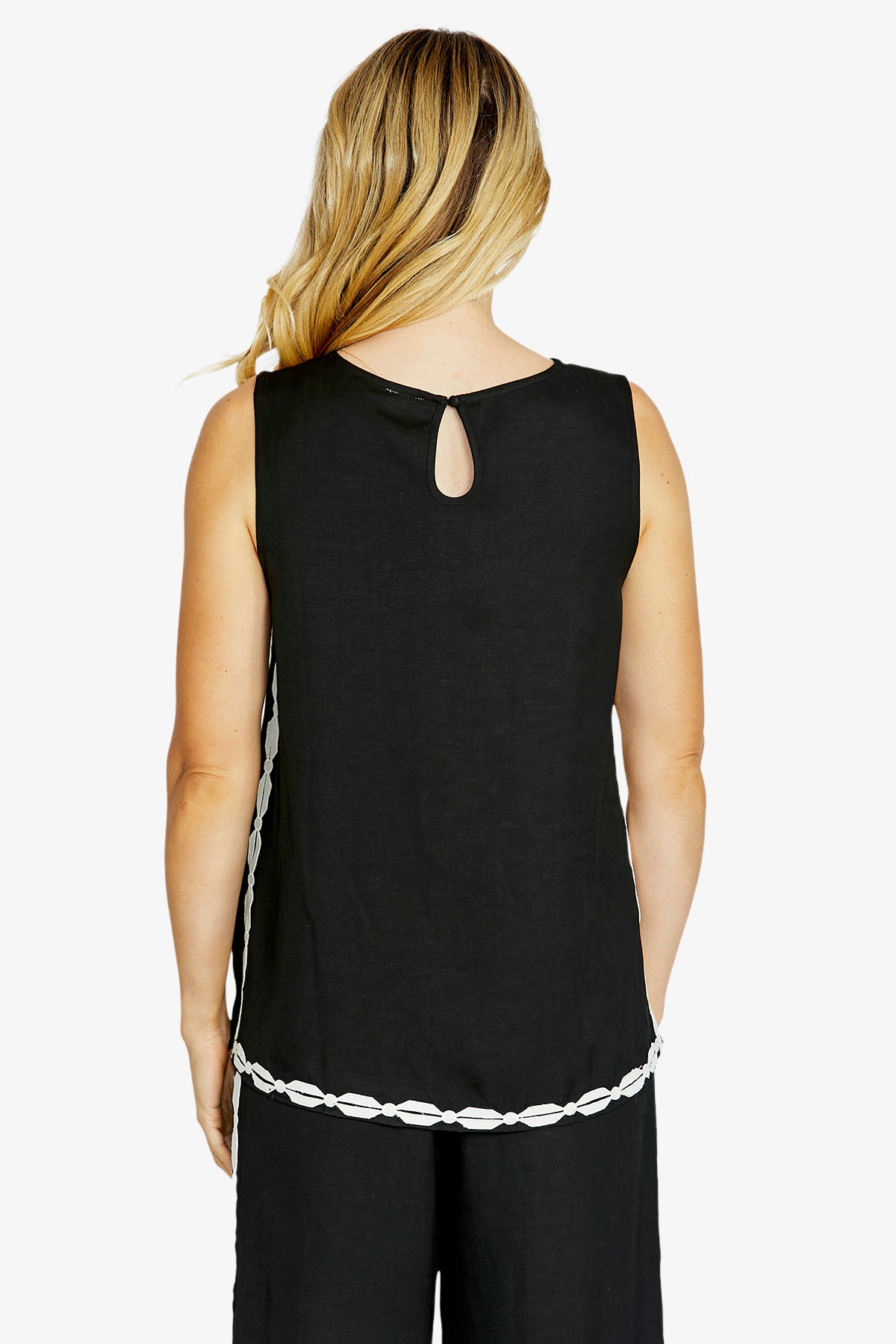 Mila Scallop Trim Tunic Top