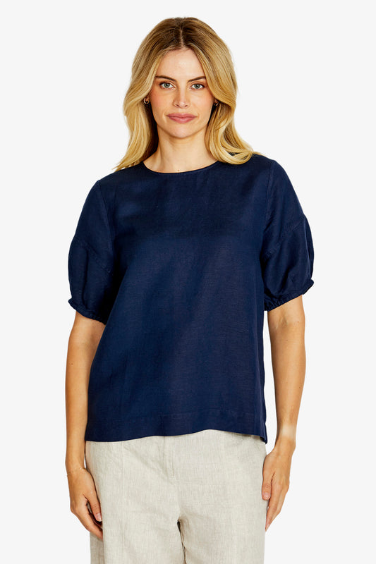 Layla Sh/Slv Button Back Top