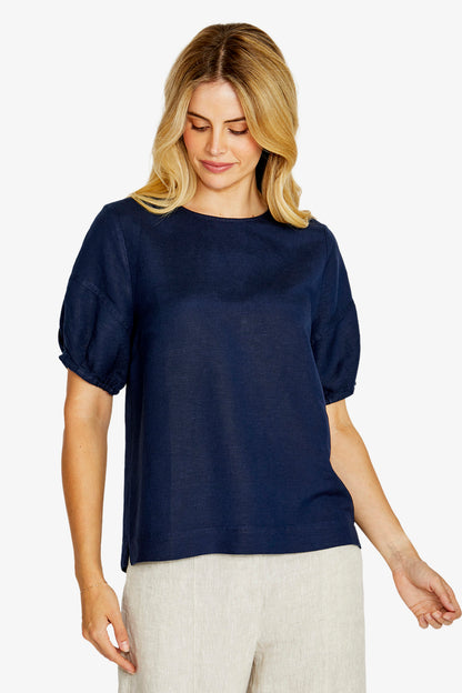 Layla Sh/Slv Button Back Top