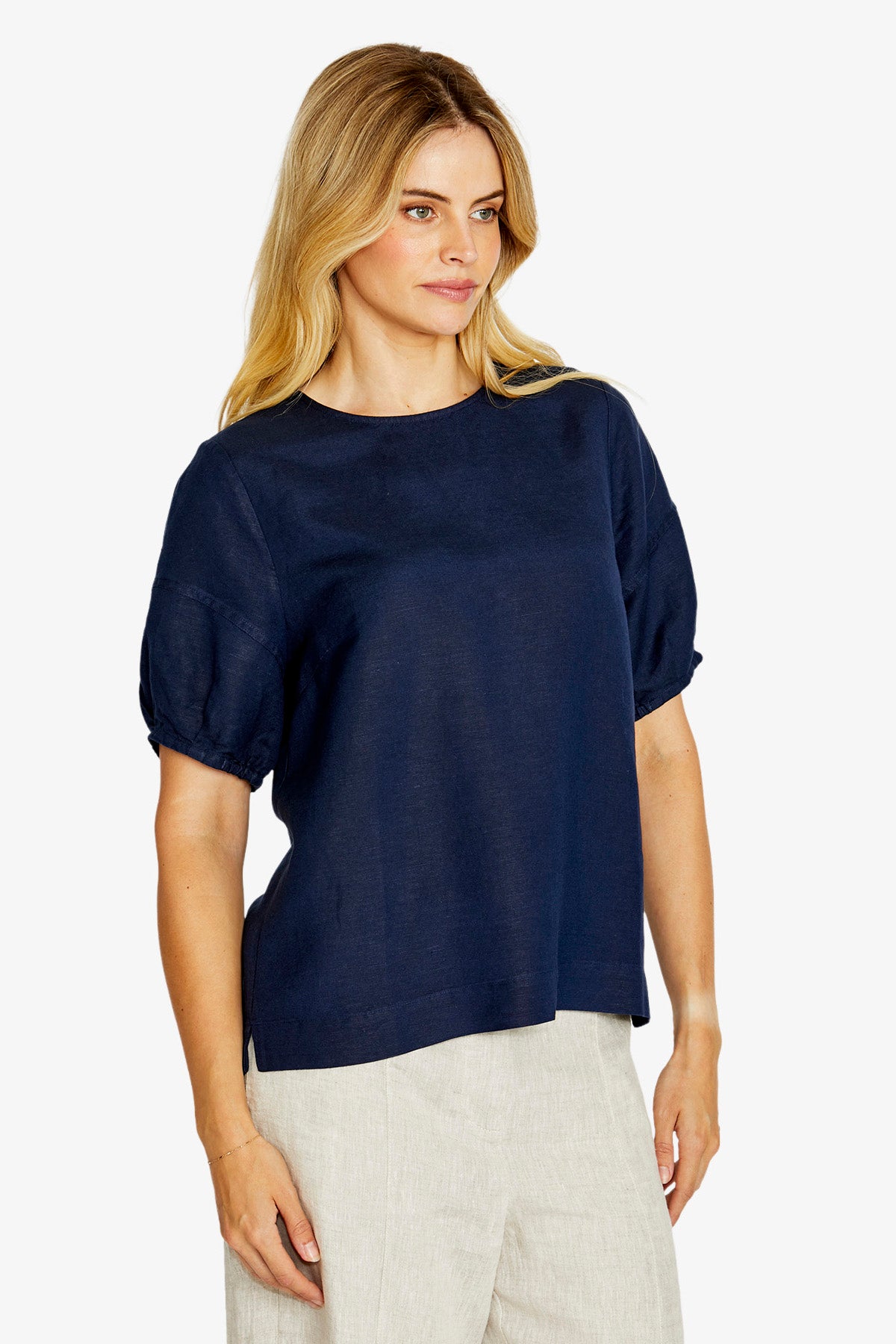Layla Sh/Slv Button Back Top