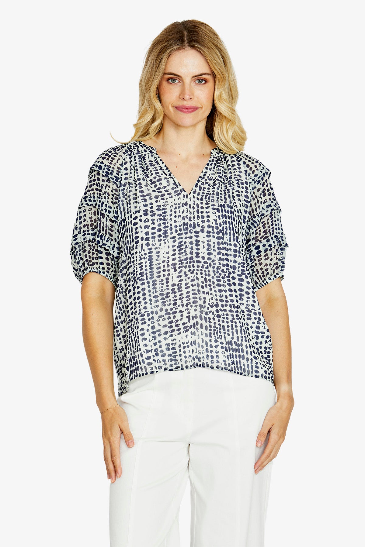 Ellinson Gathered Nk Blouse