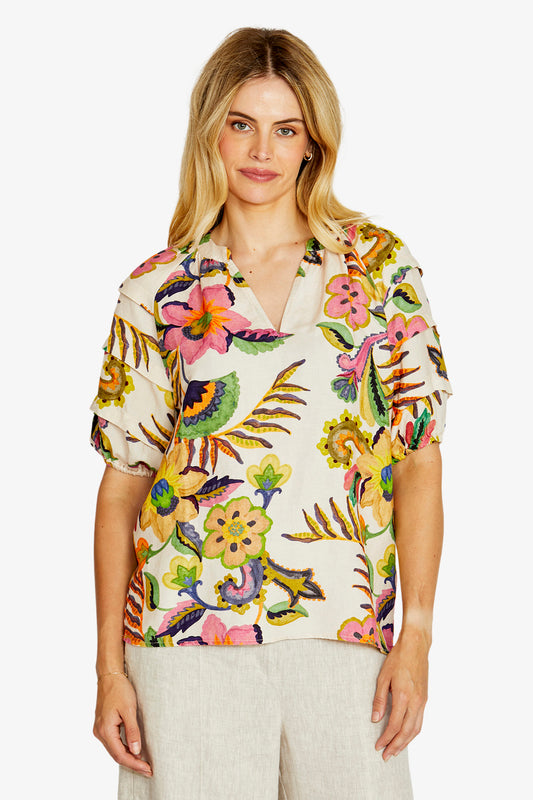 Audrey Gathered Neck Blouse