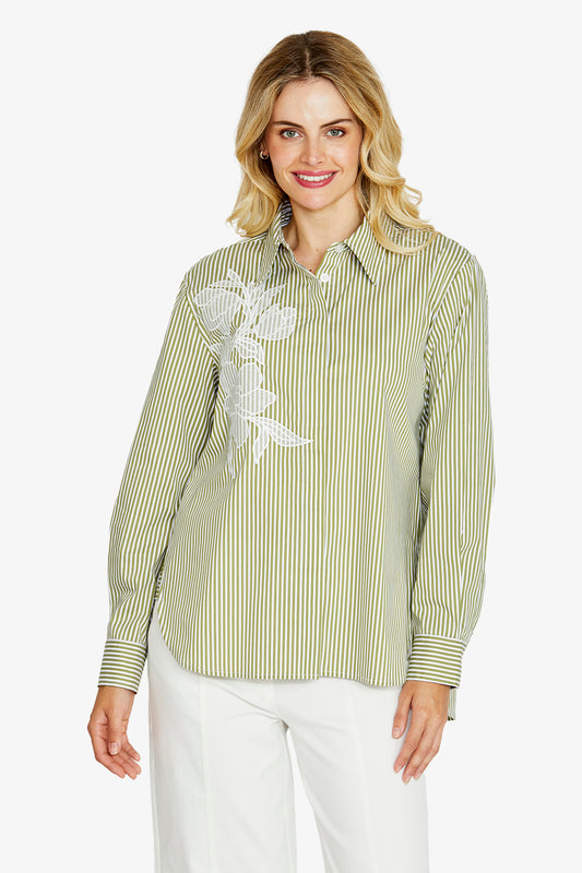 Stella Green Stripe Shirt