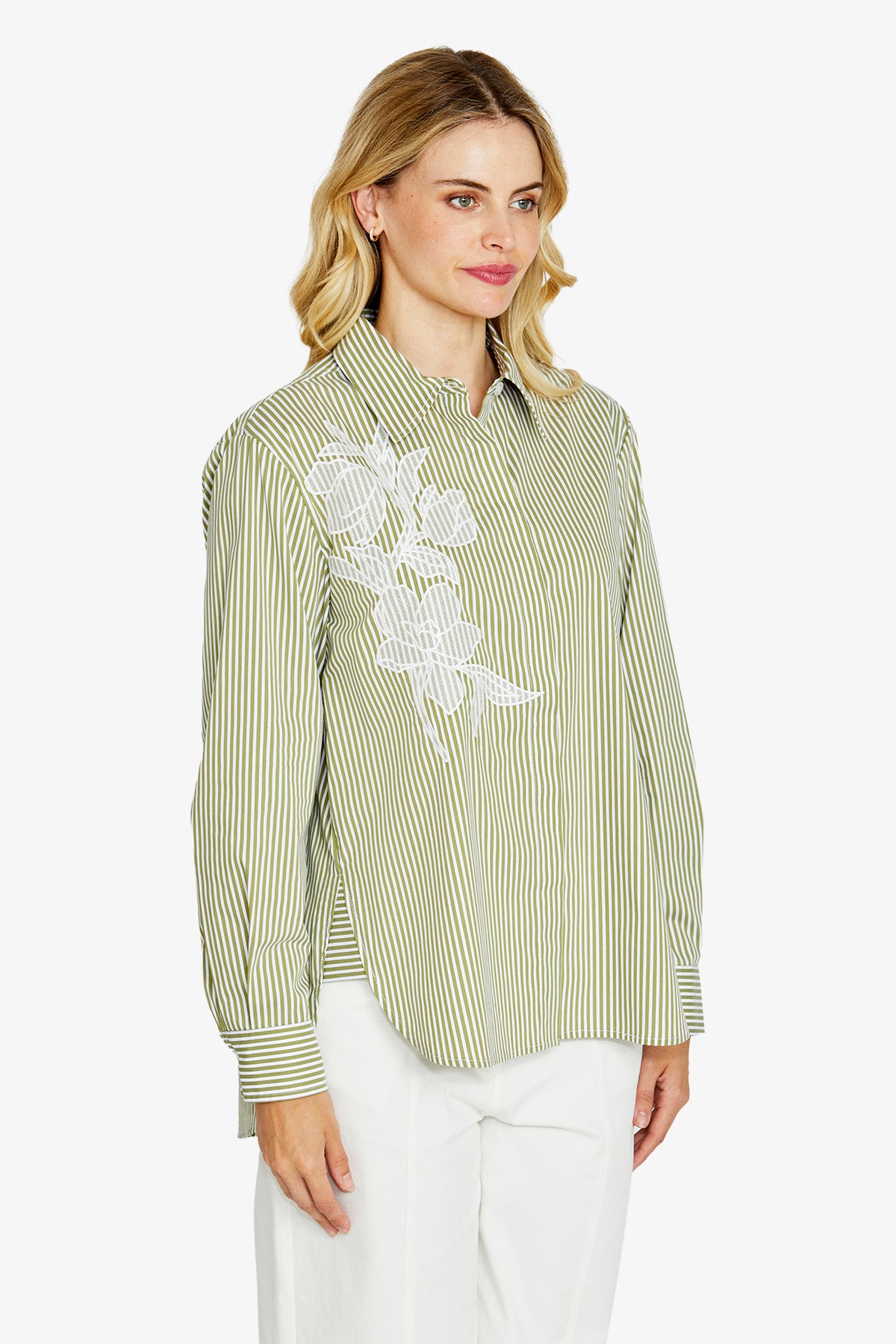 Stella Green Stripe Shirt