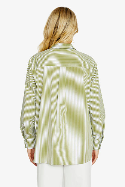 Stella Green Stripe Shirt