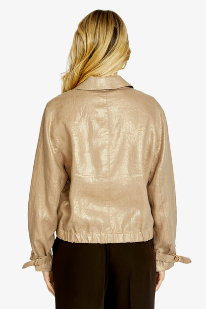 Gracie Foil Bomber Jacket