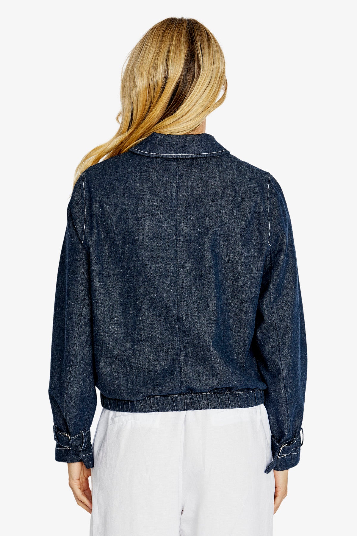 Gracie Bomber Indigo Jacket