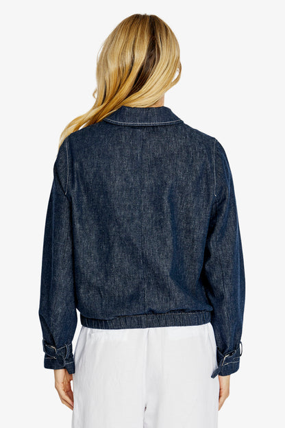 Gracie Bomber Indigo Jacket