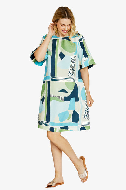 Hazel S/Slv Print Dress