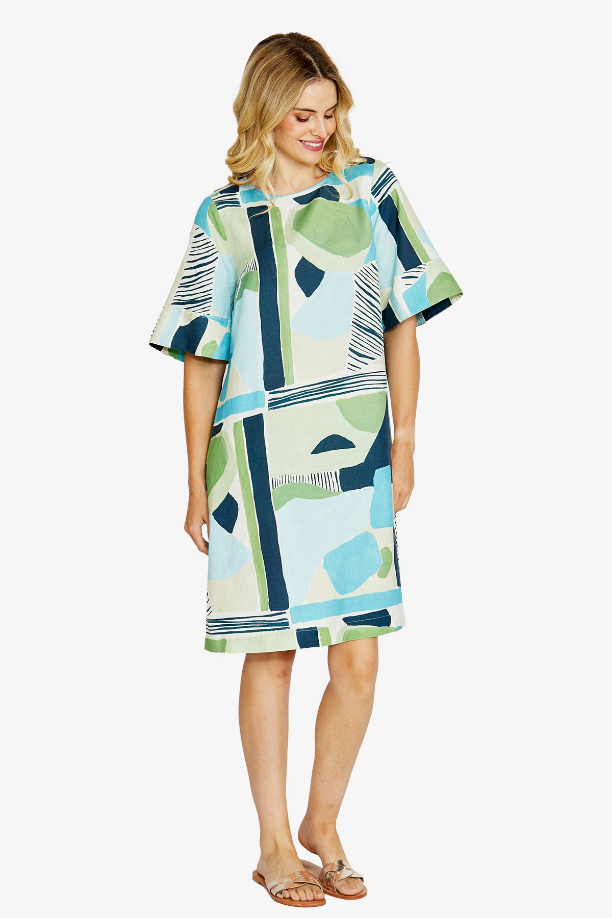 Hazel S/Slv Print Dress