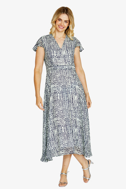 Emma V-Neck Print Dress