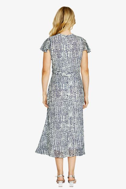 Emma V-Neck Print Dress