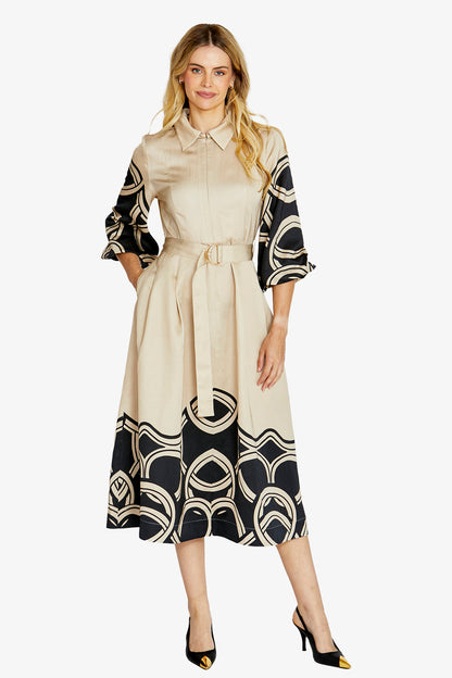 Jasmine Swirl Print Dress