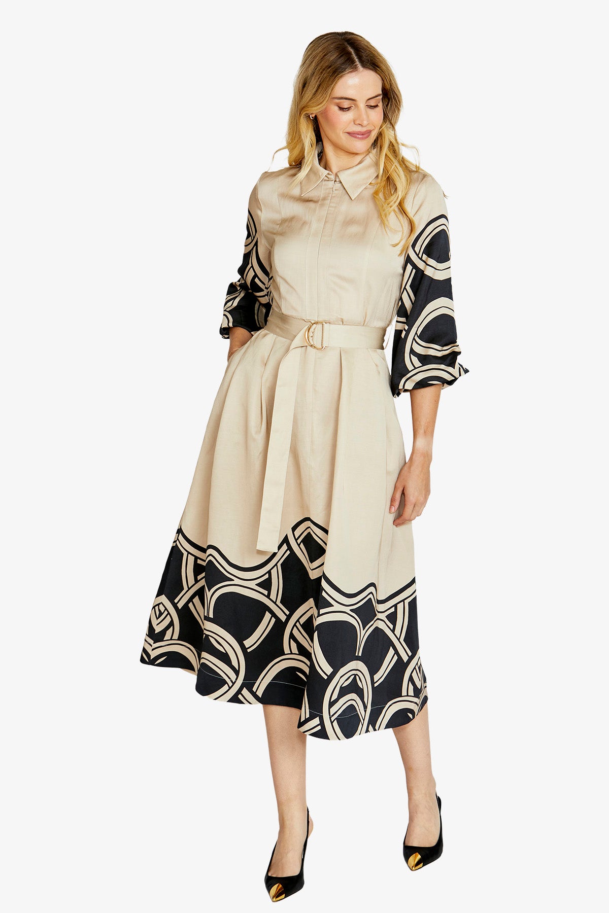 Jasmine Swirl Print Dress