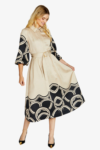 Jasmine Swirl Print Dress
