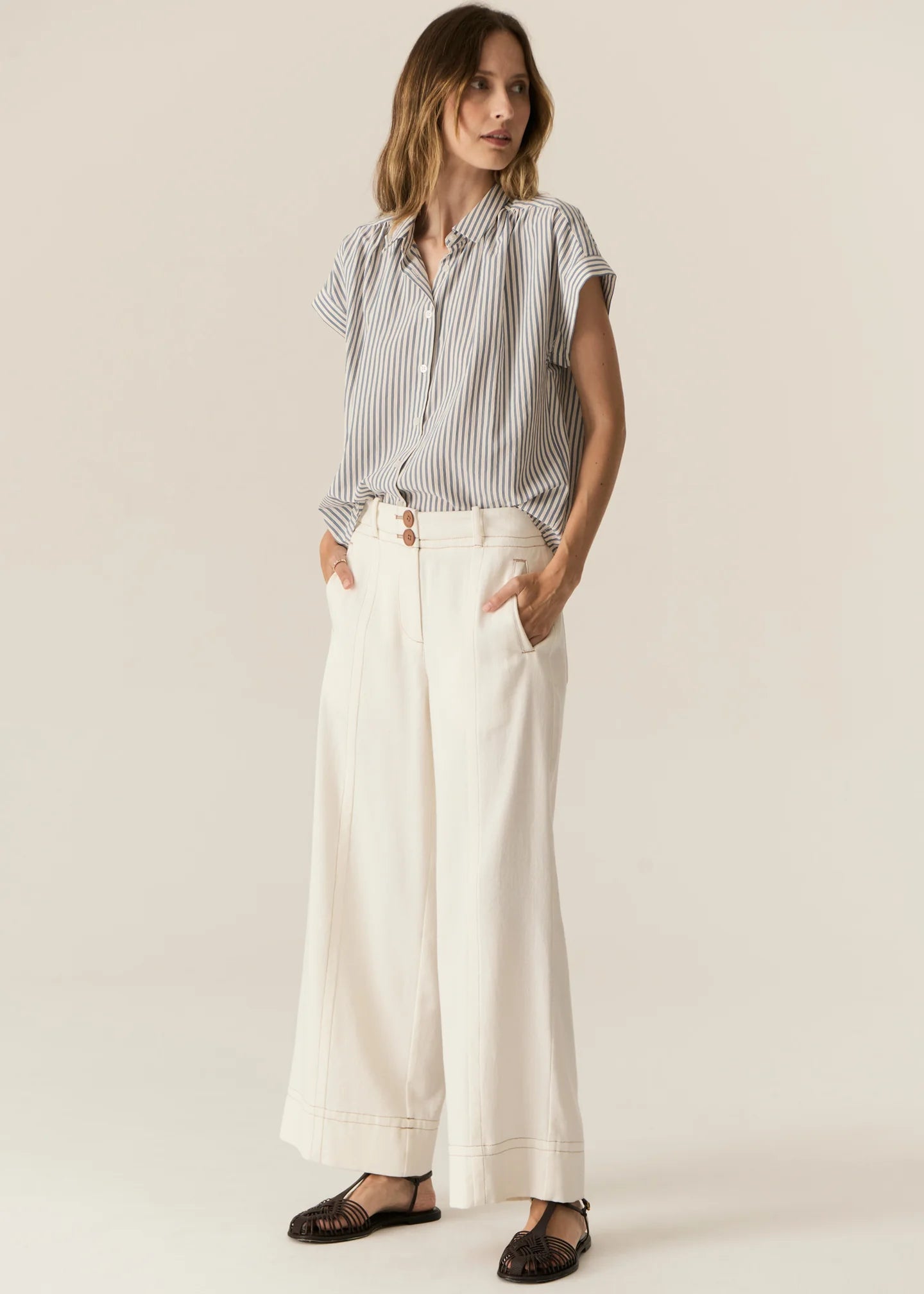 Vera Cap Sleeve Shirt