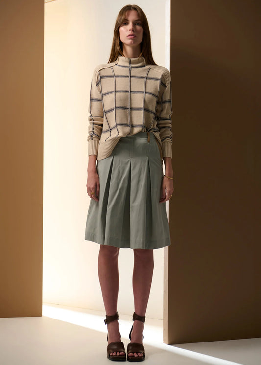 Sable Funnel Neck Knit