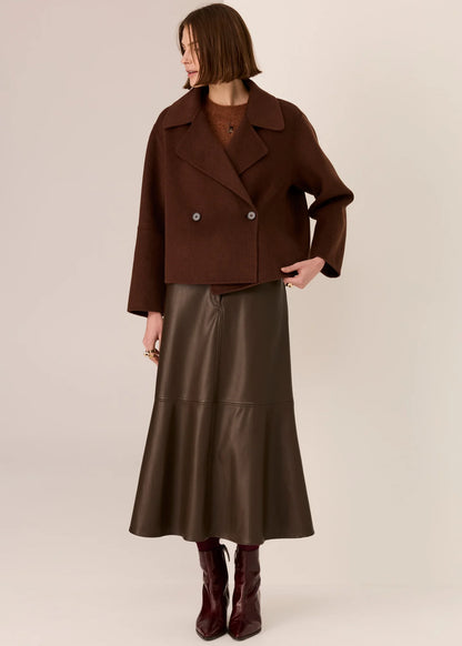Cohen Cropped Wool Coat