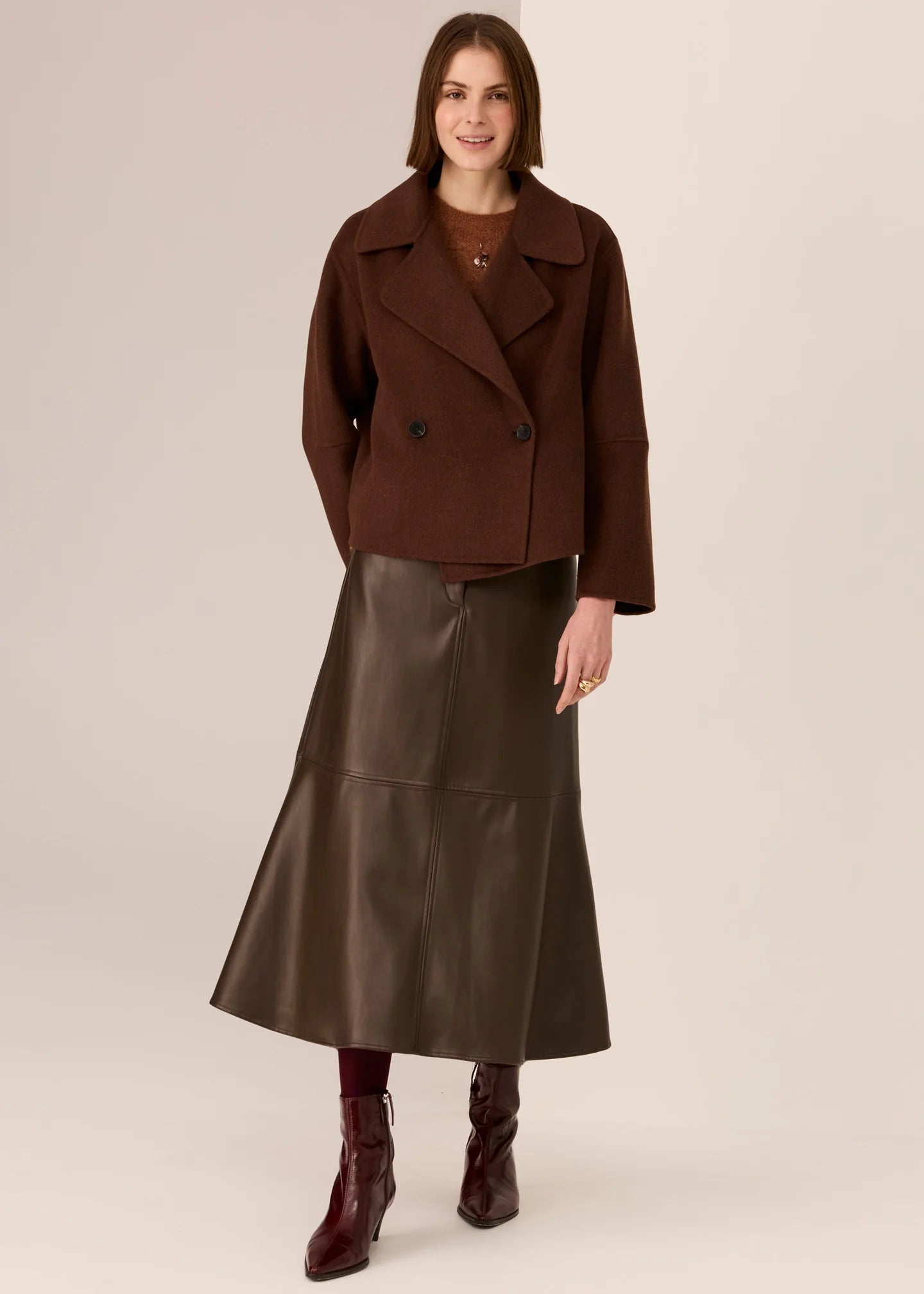 Cohen Cropped Wool Coat