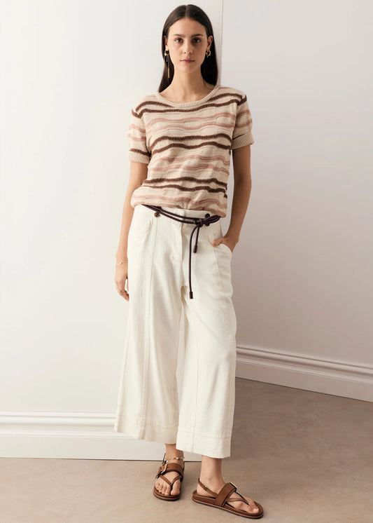 Liana Tee Textured Stripe