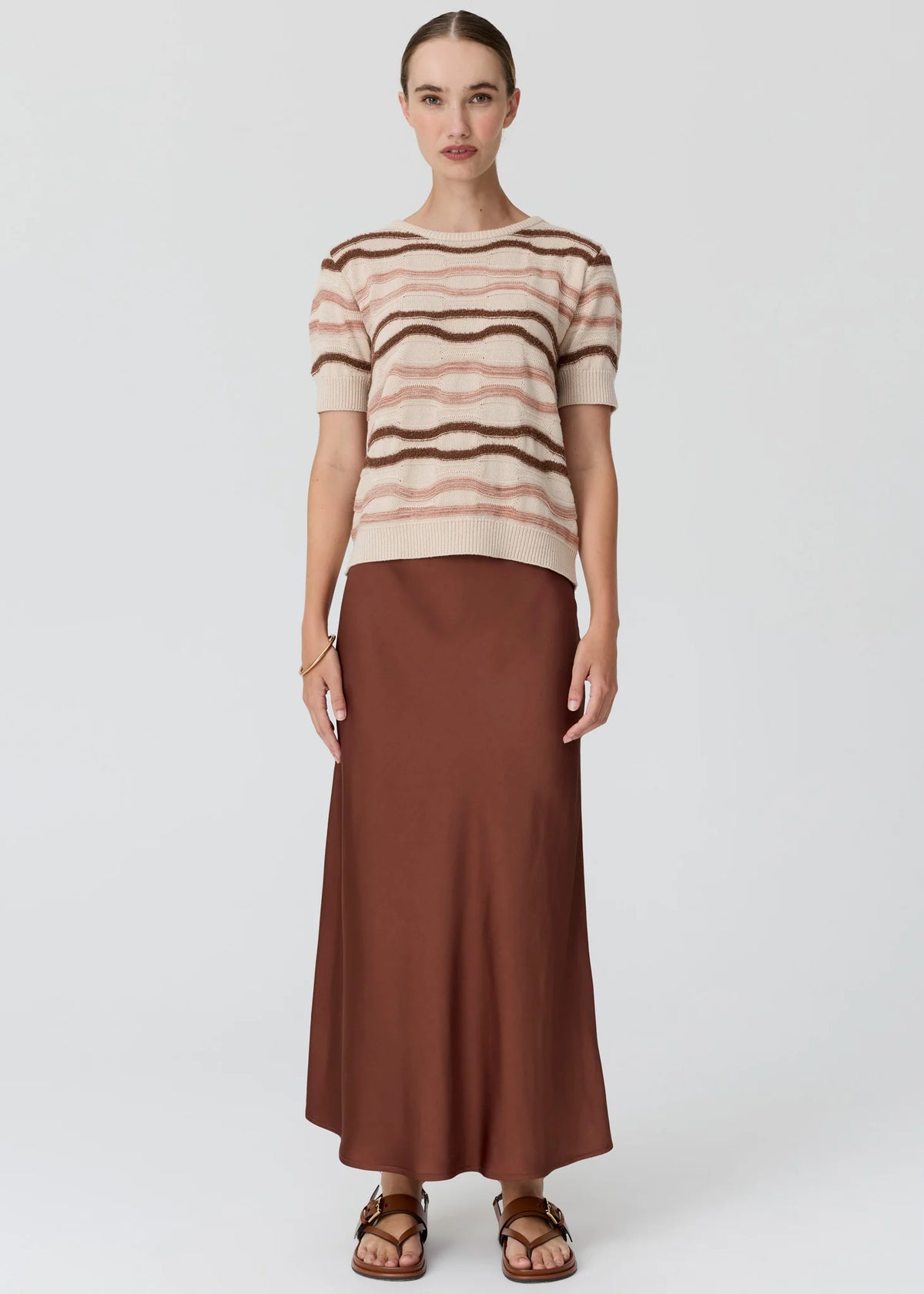 Liana Tee Textured Stripe