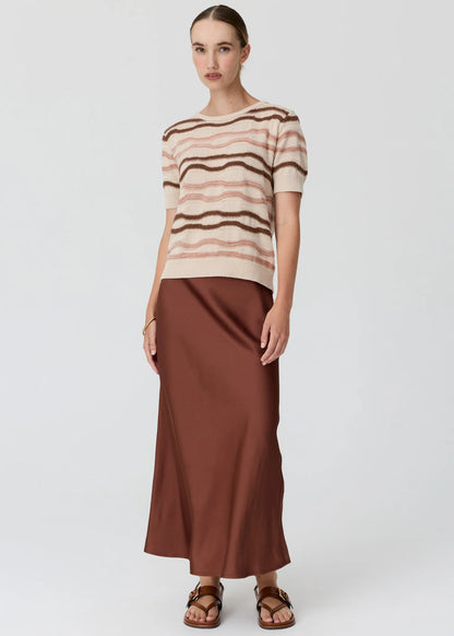 Liana Tee Textured Stripe