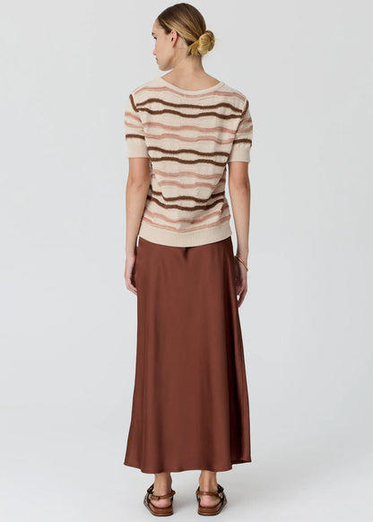 Liana Tee Textured Stripe