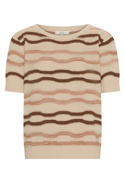 Liana Tee Textured Stripe