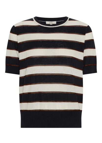 Darcey Stripe Knit Tee