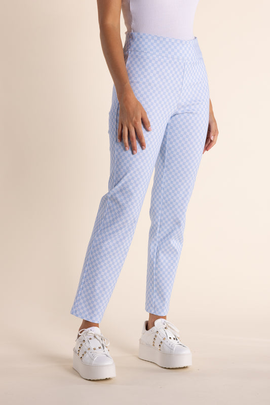 7/8 Gingham Pull on Pant