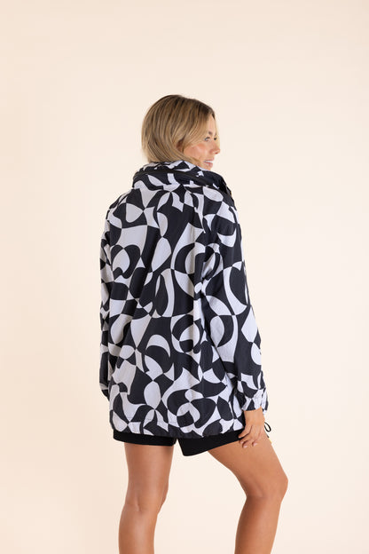 Puzzle Print Spray Jacket