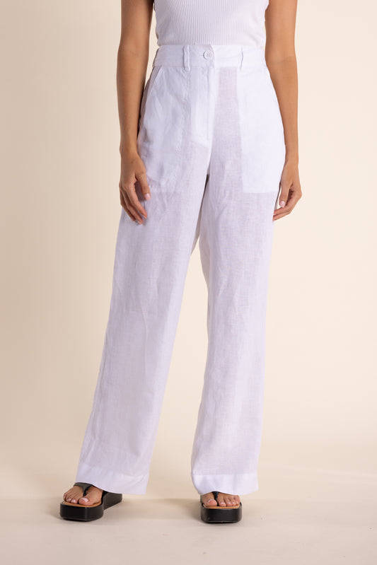 Linen Wide Leg Pant