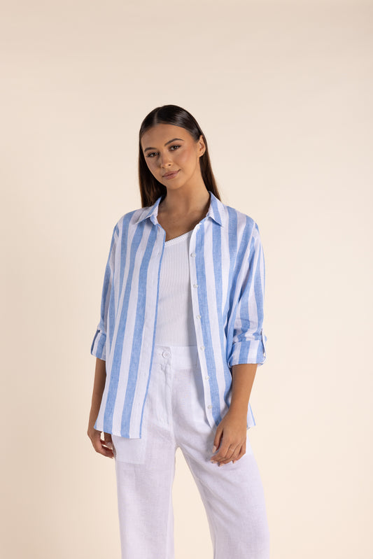 Linen Stripe Shirt