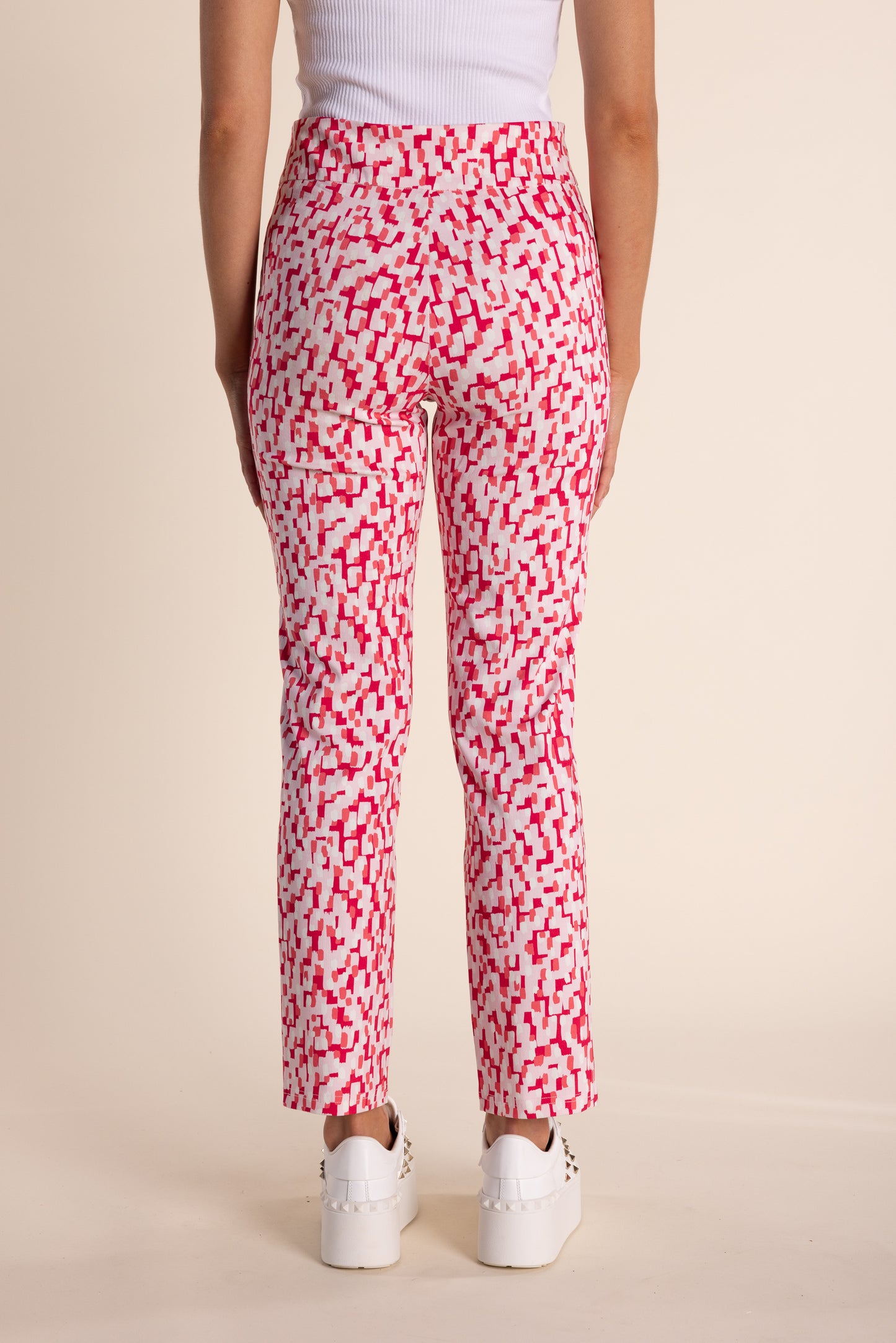 Abstract Print Pull on Pant