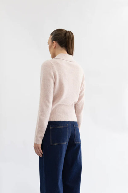 Polo Fluffy Knit Cardigan
