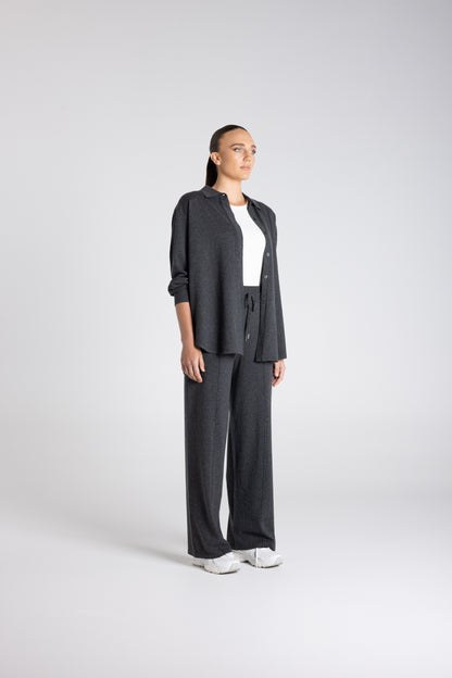 Knit Shirt-Dropped Shoulder