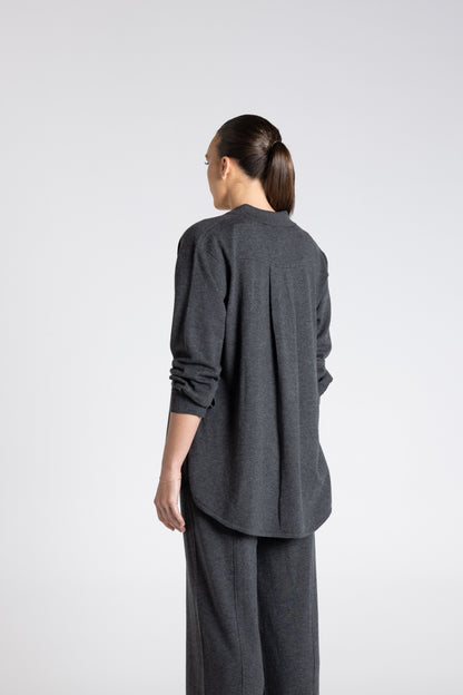 Knit Shirt-Dropped Shoulder