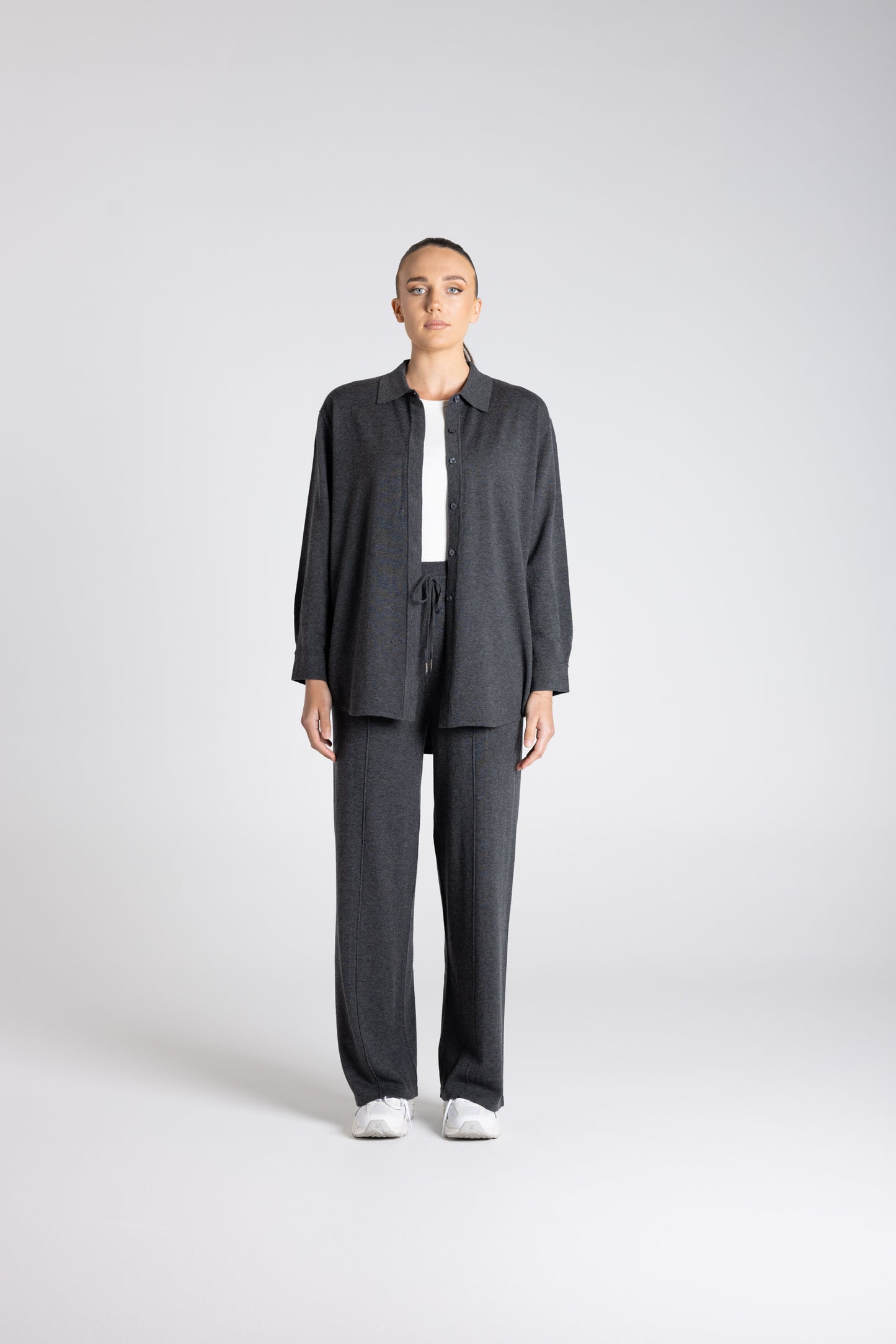 Knit Shirt-Dropped Shoulder